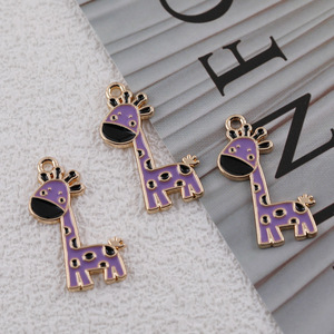 Cute Cartoon <b>Giraffe</b> Alloy Pendant DIY Jewelry Charm For Bracelet <b>Necklace</b> Accessory Unisex Gift Zinc Alloy Charms - Product Image 4