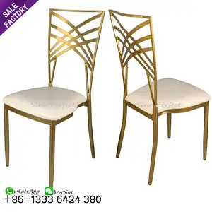 Оптовая цена, золотой стул-хамелеон с перекрестной спинкой, свадебный стул с перекрестной спинкой для свадьбы, банкета, вечеринки