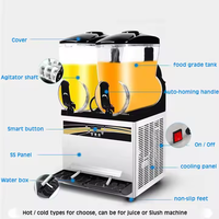 Machine à slush 15L*2 Machine à slush commerciale Machine à slush Maker Machine à glace pilée