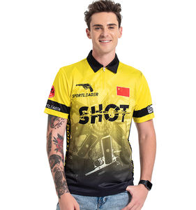 Элегантная рубашка-поло на молнии для стрелковых соревнований, делового стиля, дышащая, с воротником на молнии до середины груди, идеальна для стрелковых турниров, встреч на открытом воздухе - Product Image 1