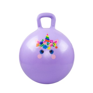 PVC Inflatable Hopper <b>Ball</b> with Handle 15 18 20 22 28 Inch for Kids <b>Bouncing</b> Jumping Garden Hopping Birthday or Christmas Party - Product Image 1