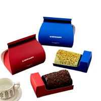 Boîte en papier kraft biodégradable personnalisée pour emporter, boîte à gâteau roulé suisse à emporter, emballage de gâteau personnalisé