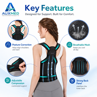 Correcteur de posture respirant pour le haut du dos, soutien ajustable pour les épaules, idéal pour la maison et le bureau