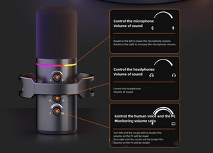 Modelo de soporte más vendido, micrófono con cable USB <span class=keywords><strong>para</strong></span> computadora, micrófono de grabación RGB <span class=keywords><strong>para</strong></span> juegos de escritorio, micrófono de transmisión <span class=keywords><strong>en</strong></span> <span class=keywords><strong>vivo</strong></span> - Product Image 6