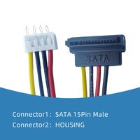 Asli Pabrik Kualitas Tinggi SATA 15P dengan Kait untuk 4Pin Kabel Daya untuk Komputer