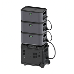 สถานีไฟฟ้าพกพา EU US 6000W 19KWh สำหรับสำรองไฟบ้าน ระบบโซลาร์เซลล์ออลอินวัน พร้อมแบตเตอรี่เสริม - Product Image 1