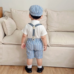 Ensemble en coton de style européen et américain de haute qualité, personnalisable en taille et couleur du logo, unisexe, pour nourrissons, tout-petits et uniformes scolaires - Product Image 2