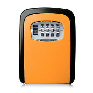 Caja de llaves de aleación de aluminio, montaje en pared, contraseña digital, construcción mecánica, duradera, gris y negra, G4 - Product Image 1