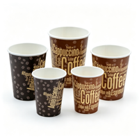 Gobelet en papier jetable écologique à paroi simple / à double paroi avec revêtement PE, personnalisable (logo, couleur, taille) pour café chaud – Meilleures ventes
