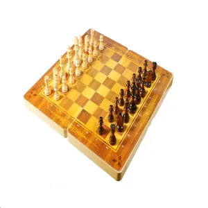 Tablero plegable de madera para damas, juego de ajedrez para niños, adolescentes y adultos, juegos de ajedrez de lujo