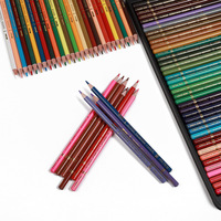Juego de Arte Profesional Bonvada para Dibujo y Pintura Personalizada, Lápices de Colores Oleosos de Alta Calidad, Lápices de Acuarela Solubles para Manualidades y Madera