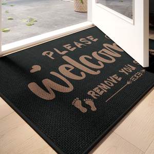 Alfombra de Bienvenida Sally, Rectangular, Antideslizante, de Fibra de Poliéster, para Entrada de Casa, con Diseño Novedoso, Fácil de Limpiar - Product Image 1