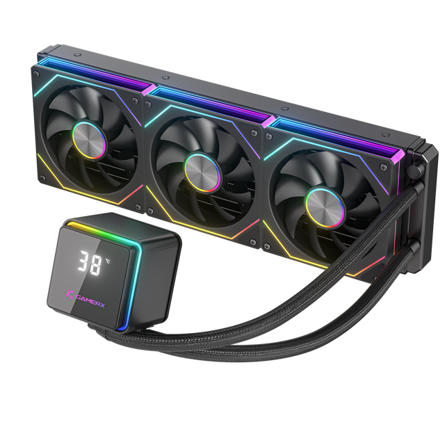 OEM 360mm RGB LED CPU Liquid Cooler 3pin Interface Ultra-Quiet Air Water Cooling for Gaming High-End PCs Featuring Radiator Fan