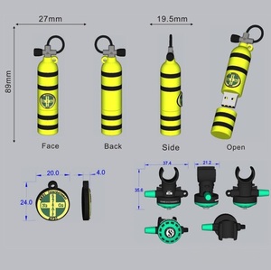 Cá nhân hoá tùy chỉnh thiết kế của bạn 3D hình dạng Logo PVC phim hoạt hình 16GB 32GB 64GB USB <span class=keywords><strong>Memory</strong></span> Stick USB <span class=keywords><strong>Flash</strong></span> Drive - Product Image 5