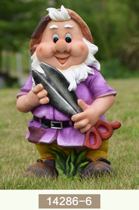Sculpture de gnome de jardin en résine - Style Art Déco, écologique, imperméable, décoration de jardin intérieure et extérieure avec un design amusant, 15,8 pouces - Product Image 6