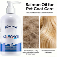 Huile de saumon sauvage d'Alaska pour animaux de compagnie, huile de morue et de krill, EPA DHA, absorption rapide, moins de perte de poils, moins d'irritations cutanées, santé des articulations et de l'immunité, liquide