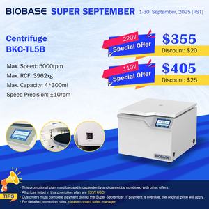 Biobase 5000Rpm 3962xg 4*300Ml Max Capaciteit Tafel Top Lage Snelheid <span class=keywords><strong>Centrifuge</strong></span> Prijs Voor Scheiding Van Serum En Plasma BKC-TL5B - Product Image 4