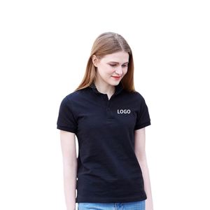 เสื้อยืดโปโลคอตตอนแขนสั้นสำหรับทำงาน แบบเรียบ ยูนิเซ็กส์ สำหรับผู้ชาย - Product Image 2