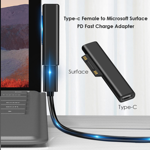 PD Schnelllade Typ-C Buchse Adapter für Surface Pro 3 4 5 6 & Go Surface Book Laptop USB-C Adapter DC-Ausgang - Product Image 5