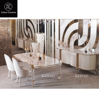 Fabrik Großhandel Nordic Möbel Esstisch mit 8 Stuhl Acryl Esstisch Transparente Hochzeit Bankett Tisch Rechteckig