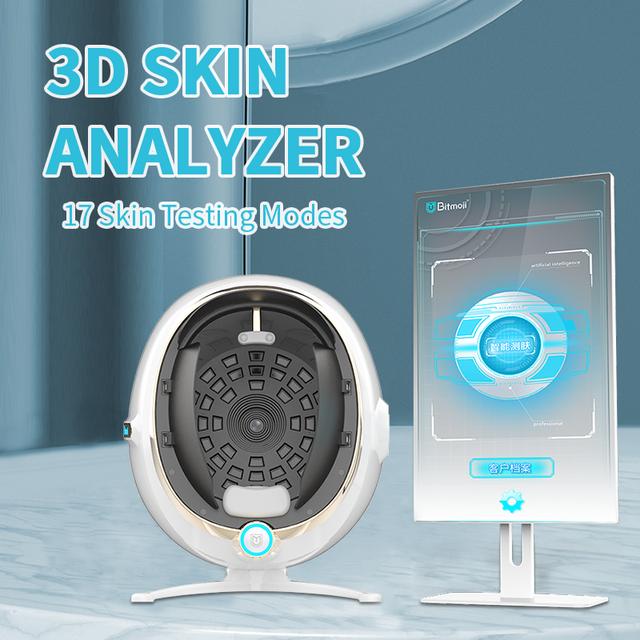 21.5 Inch Portable Medical Magic Mirror Analyzer 3D Facial Skin Tester with Moisture Detector JP Plug for Target Face