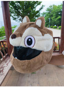 Lindo diseño de ardilla protectora ABS cubierta de <span class=keywords><strong>casco</strong></span> de motocicleta nueva condición Lovely Girl's Headgear - Product Image 3