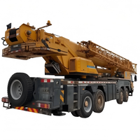 Grue de chantier SANY50T d'occasion certifiée, à faible consommation de carburant, avec moteur, pompe, commande de flèche et télécommande