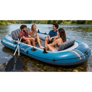 <span class=keywords><strong>INTEX</strong></span> 66324 66325 SPORT SERIES <span class=keywords><strong>EXCURSION</strong></span> Ensemble de bateaux pneumatiques de rafting en PVC pour l'extérieur, <span class=keywords><strong>bateau</strong></span> de sport, kayak gonflable, radeaux gonflables - Product Image 1