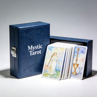 Cartes de jeu de tarot Oracle haut de gamme avec estampage à chaud sur papier et guide