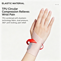 Attelle de poignet en nylon OEM personnalisée pour femme, respirante, légère, avec fermeture magnétique, pour la gym, le fitness, le badminton et usage quotidien