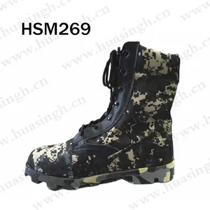 LXG, botas de caza todoterreno antichoque de lona de camuflaje negro completo fácil de ocultar con botas de jungla de suela ALTAMA HSM269