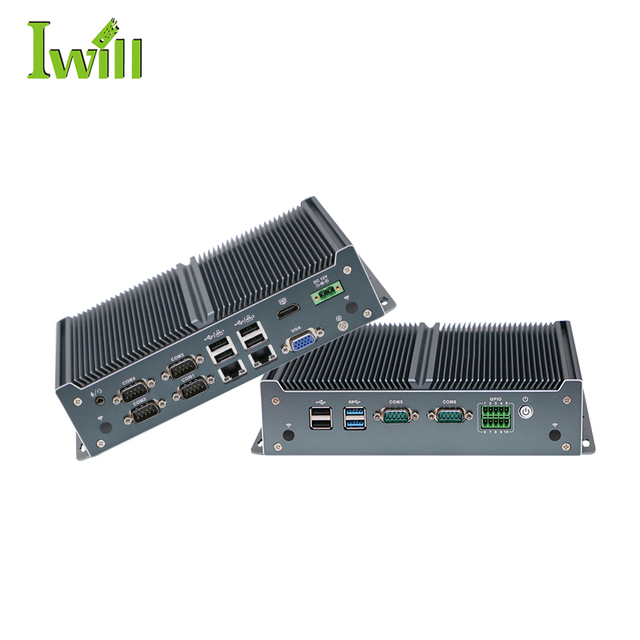 OEM Factory J1900 Embedded Pc System VGA 1HD 6COM RS232 Dual LAN Industrial Computer case for Win Linux OS