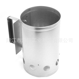 ถังใส่ถ่านพร้อมที่จับเหล็กชุบสังกะสี เส้นผ่านศูนย์กลาง 17 ซม. สำหรับทำบาร์บีคิว อุปกรณ์เสริมบาร์บีคิวทนความร้อน - Product Image 3