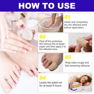 Patchs multifonctionnels en hydrogel pour soins des ongles, patchs pour ongles atteints d'onychomycose, patchs pour soins des ongles, patchs pour les rainures des ongles - Product Image 2