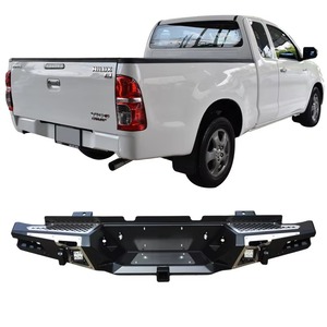 Parachoques Trasero de Acero 4X4 de Alta Calidad para Hilux <span class=keywords><strong>VIGO</strong></span> 2005-2012, con Recortes para Luces Antiniebla, QK-<span class=keywords><strong>VIGO</strong></span>-RF, Fijación con Tornillos, 1 Año de Garantía - Product Image 2