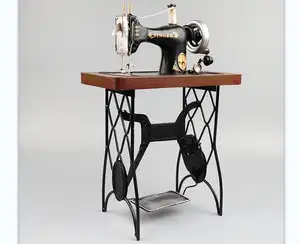Креативная металлическая винтажная швейная машина, настольное украшение, железные поделки, античный домашний декор, поставщик