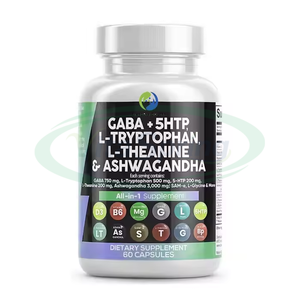 VitaSpring 개인 라벨 수면 보충제 <span class=keywords><strong>GABA</strong></span> + 5HTP 캡슐 L-트립토판 L-테아닌 캡슐 Ashwagandha 캡슐 - Product Image 1