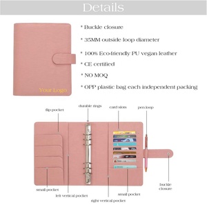 Meilleures ventes Etsy : <span class=keywords><strong>Classeur</strong></span> A5 en cuir Saffiano Epi, couverture rigide, <span class=keywords><strong>classeur</strong></span> économique A5 pour carnet, agenda et journaux avec boucle pour stylo et emplacements pour cartes - Product Image 5