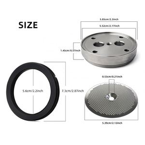 Kit de Ajuste para Cafetera, Filtro de Ducha de Precisión GA200NT, Junta de Silicona, Soporte de Acero Inoxidable, Compatible con <span class=keywords><strong>Gaggia</strong></span> <span class=keywords><strong>Classic</strong></span> - Product Image 4
