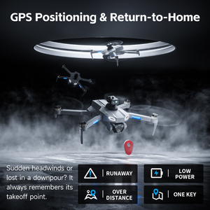 New M7 <strong>Drone</strong> 4K Long Range Professional GPS <strong>Drones</strong> With Dual Camera Obstacle Avoidance Auto Return And Screen Remote For Adults - Product Image 3
