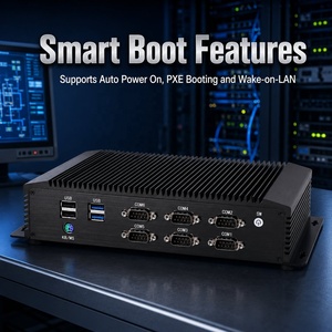 PC embarqué sans ventilateur <span class=keywords><strong>Intel</strong></span> Core <span class=keywords><strong>I5</strong></span>-<span class=keywords><strong>7300U</strong></span> 6 RS232 HDMI VGA pour le transport ferroviaire - Product Image 2