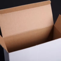 Boîte en carton ondulé pliable robuste avec logo personnalisé pour l'emballage alimentaire de biscuits, la vente au détail et l'expédition e-commerce