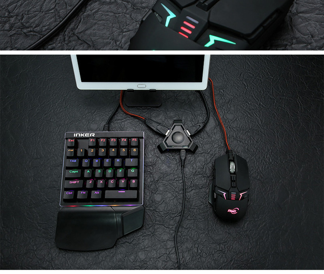 MIX 1 PuBg Keyboard Mouse Set Physical Peripherals Assist Android IOS Mobile Phone Pad Tablet Dedicated