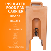 Distributeur de boissons isotherme chaud et froid avec robinet et poignées, conteneur thermique de 20 L de qualité alimentaire pour la restauration