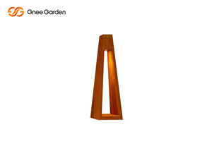 Caja DE LUZ DE ACERO Corten, bolardo de luz de césped, pilares exteriores, jaula de bolardo de luz de jardín - Product Image 2