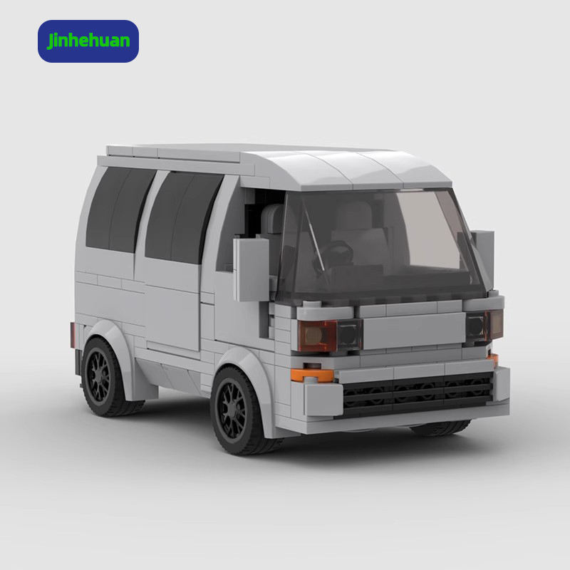 Mini ABS Block Van Model for Boys Construction Vehicle LEGO Set