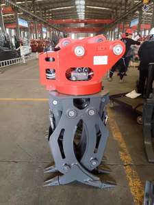 25T yük hidrolik çift çene Log çeneli ağır alaşım çelik ekskavatör eki parçaları ahşap kapmak - Product Image 3