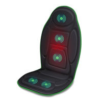 Meilleur Coussin de Massage Dorsal avec 3 Moteurs de Massage et 2 Niveaux de Chaleur, Tapis de Chaise de Massage pour la Maison et le Bureau