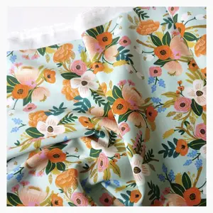 High Quality Wholesale Flower Printed Single Jersey 100% Rayon Fabric For Women Dress