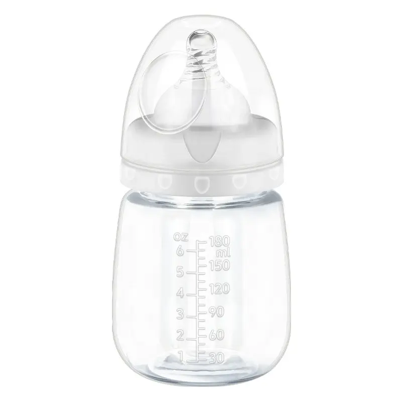 2024 Hot Sales Factory Preis BPA Free Baby flasche Set PP Transparent 180ml Cartoon